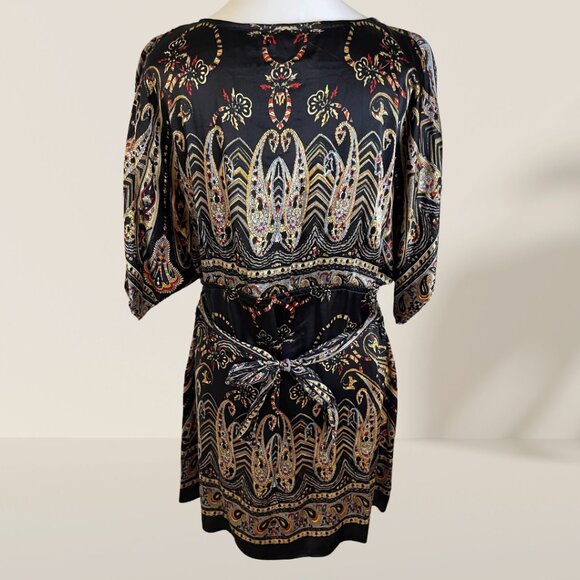 🌟 Boho Paisley Print Tunic Dress - Size M/L - Picture 3 of 8